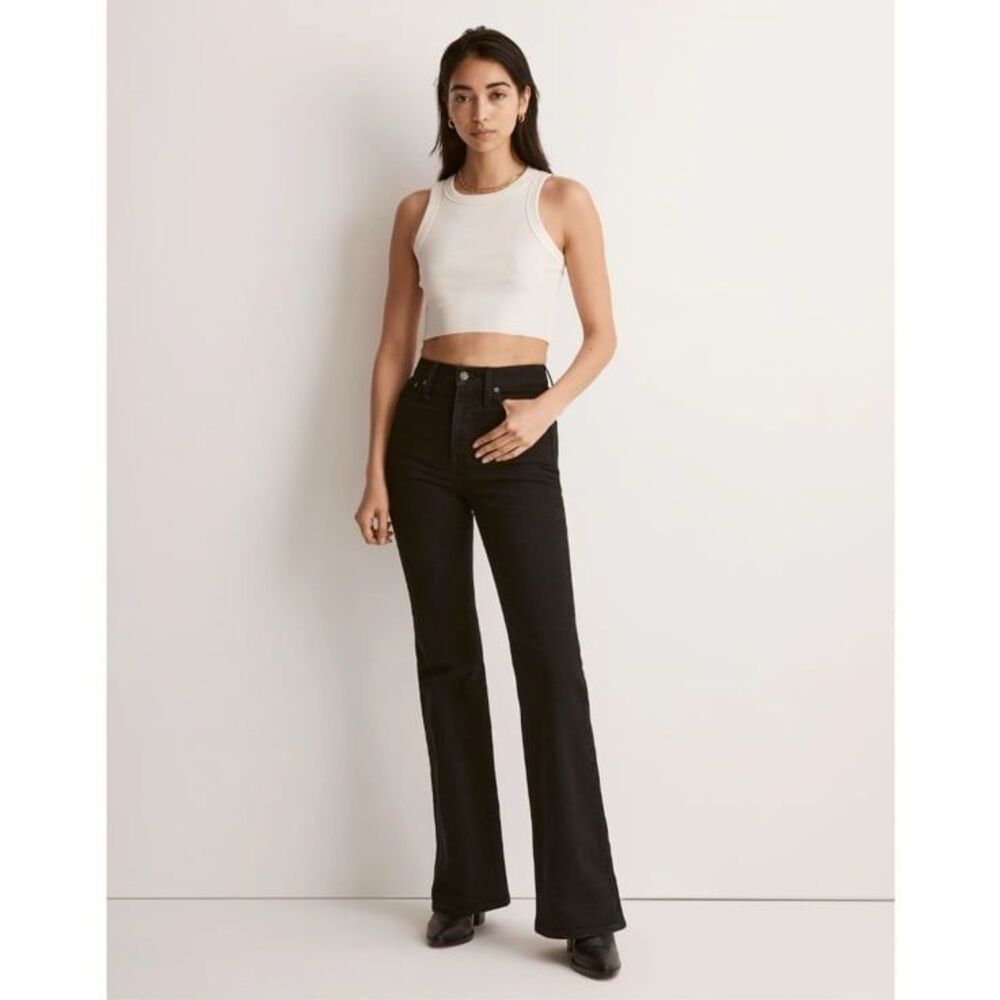 Madewell Black High-Rise Flare Jeans
